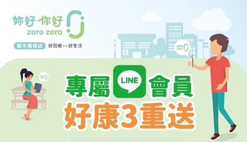 環保店專屬Line會員好康3重送