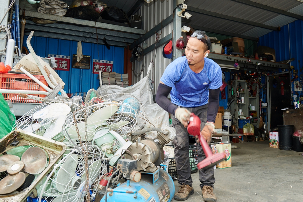 回收人,資源回收站,立群回收站,洪政群