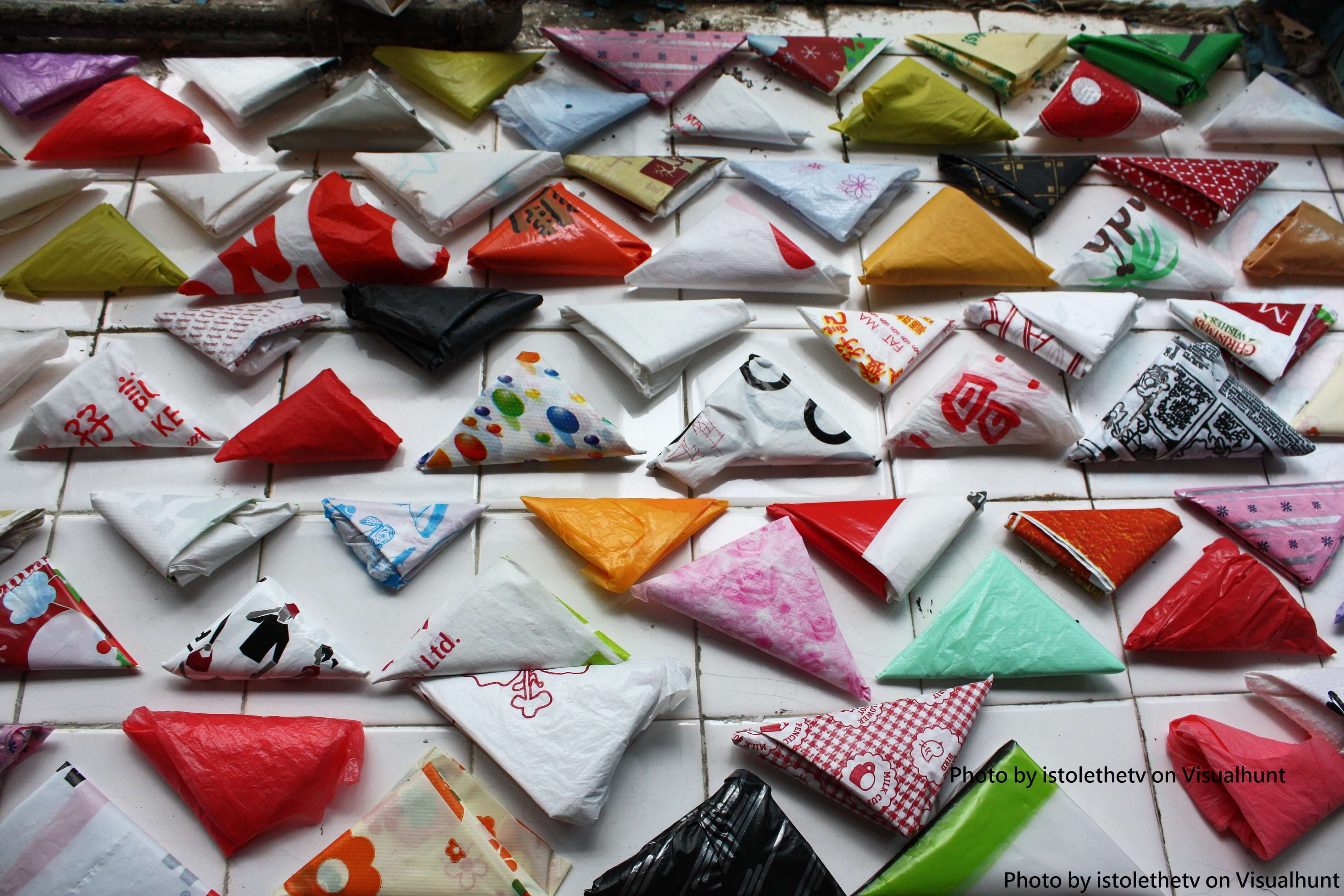 回收再利用,塑膠回收,生活智慧,聰明收納,塑膠袋折法,零廢棄生活